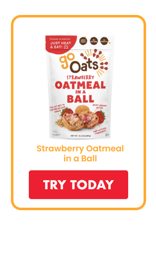Strawberry Oatmeal in a Ball
