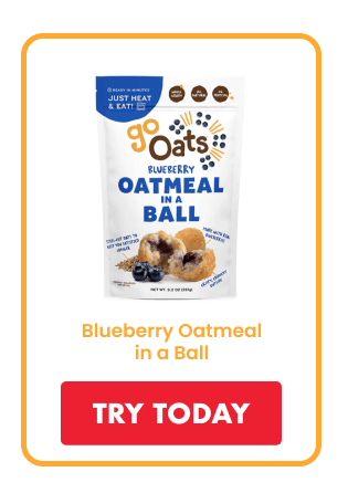 Blueberry Oatmeal in a Ball