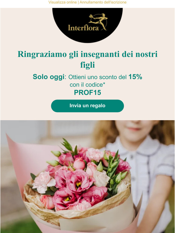 Regali per gli insegnanti con il 15% di sconto