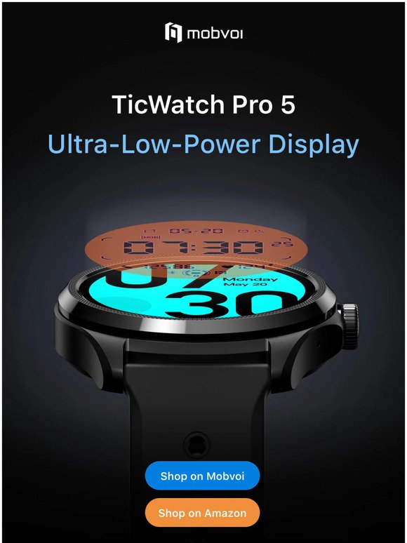 Unleashing Power Efficiency: ULP Display on TicWatch Pro 5 🎉