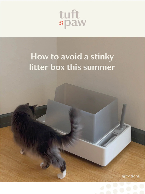 tuft and paw Litter box getting smelly in the summer? Milled
