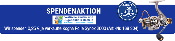 Spendenaktion! Askari spendet je verkaufte Kogha Rolle Synox 0,25 € an die Vestische Kinder- und Jugendklinik