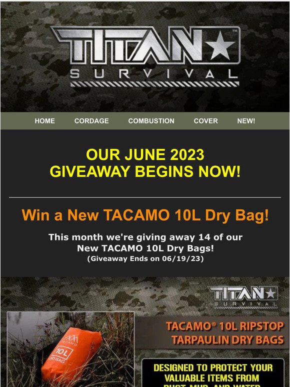 👉 JUNE GIVEAWAY - New TACAMO® 10L Dry Bags!