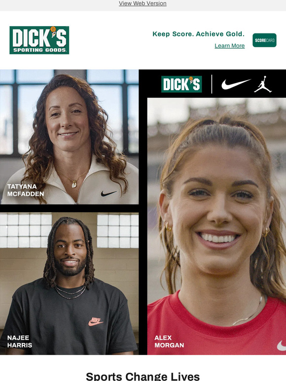 Dick's Sporting Goods Get inspired by these 'Sports Change Lives