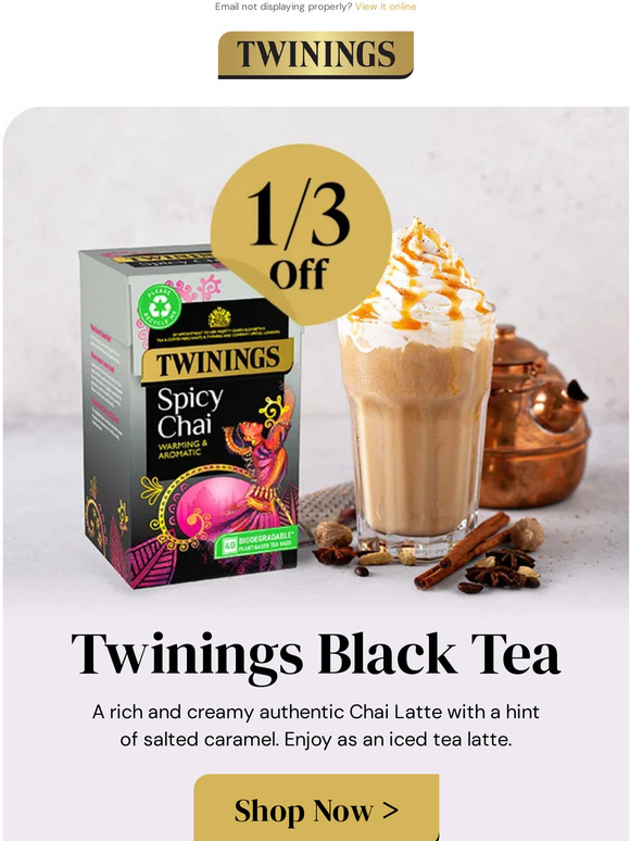 Take Your Cup Somewhere New - 1/3 off Black Tea