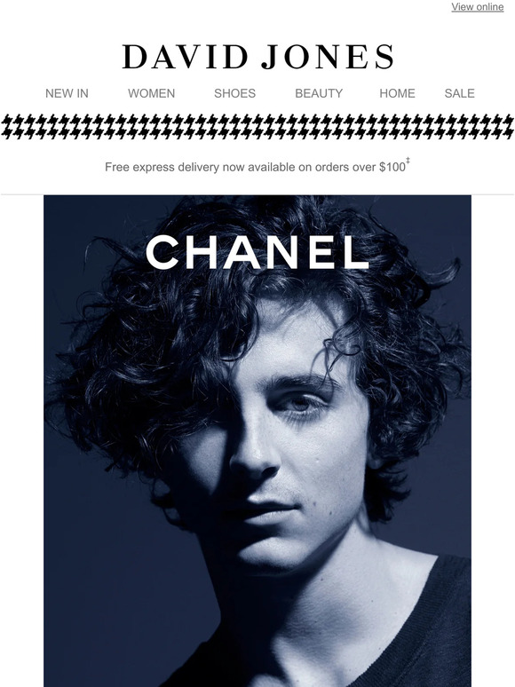 David Jones CHANEL BLEU DE CHANEL. The new ambassador. Milled