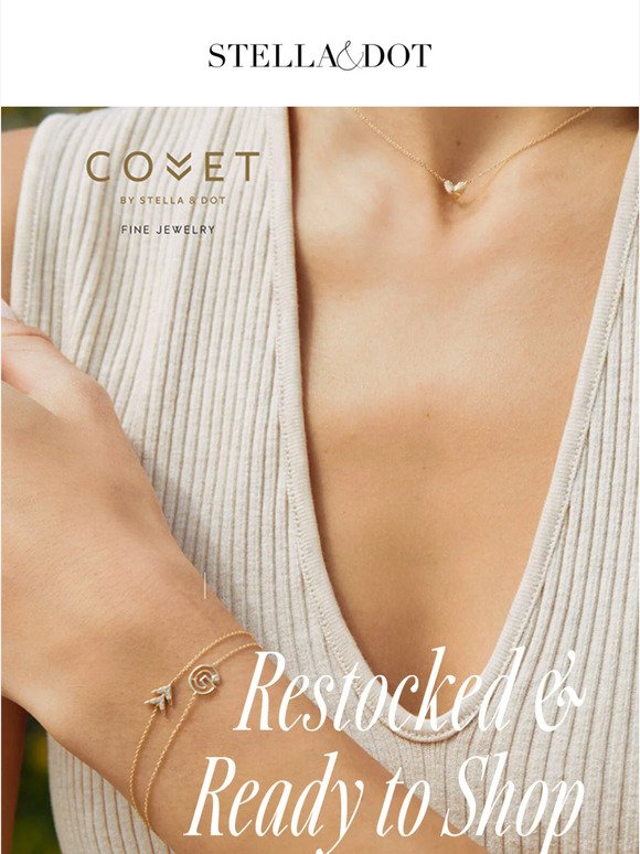 Covet Collection Best-Sellers: Now Back in Stock ✨