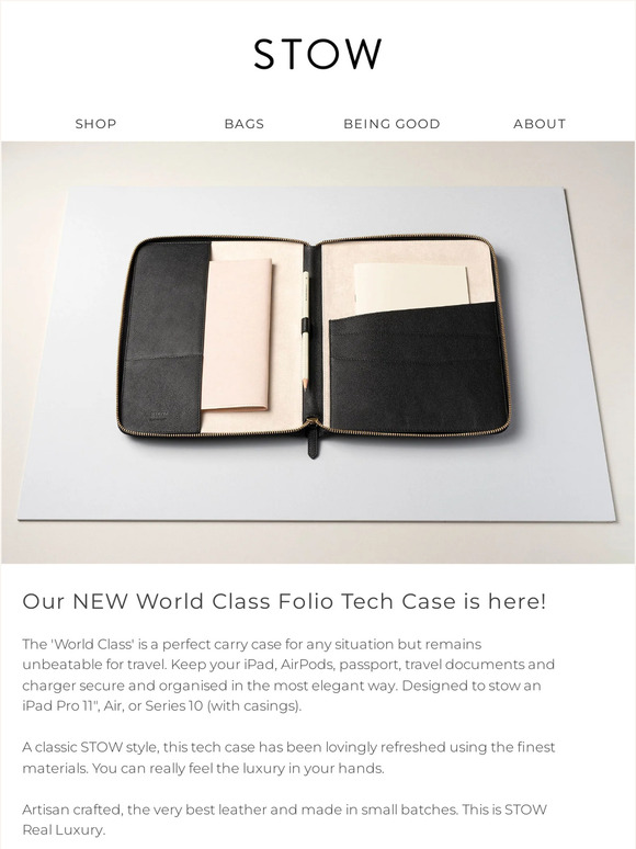 WORLD CLASS Folio Tech Case