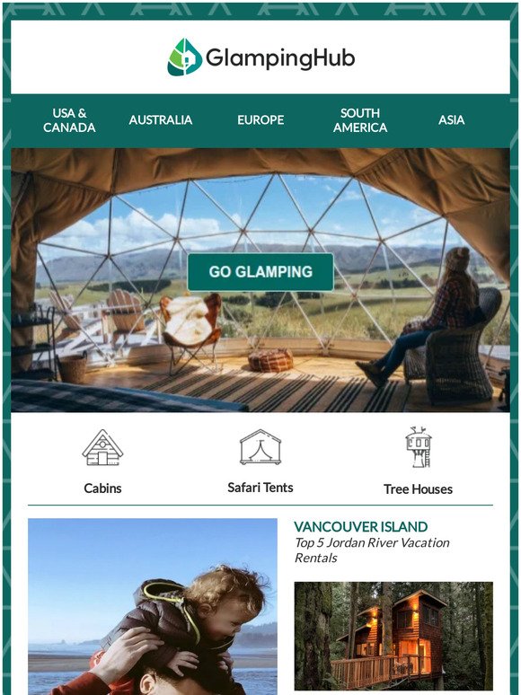 Surprise Dad with a unique Glamping experience!