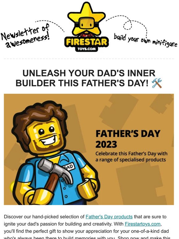 Unleash your Dad's inner builder this Father's Day! 🛠️