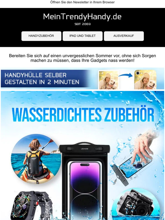 🌊 Wasserdichtes Zubehör - bis zu 50% Rabatt 🌊