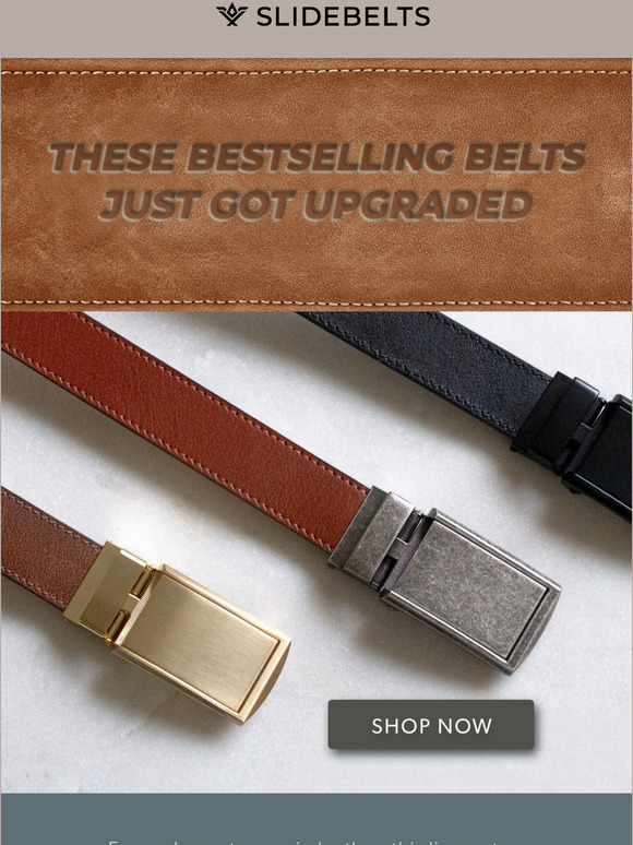 SlideBelts: 💪 Feel the Difference - NEW Full Grain Leather Belts 💪 | Milled