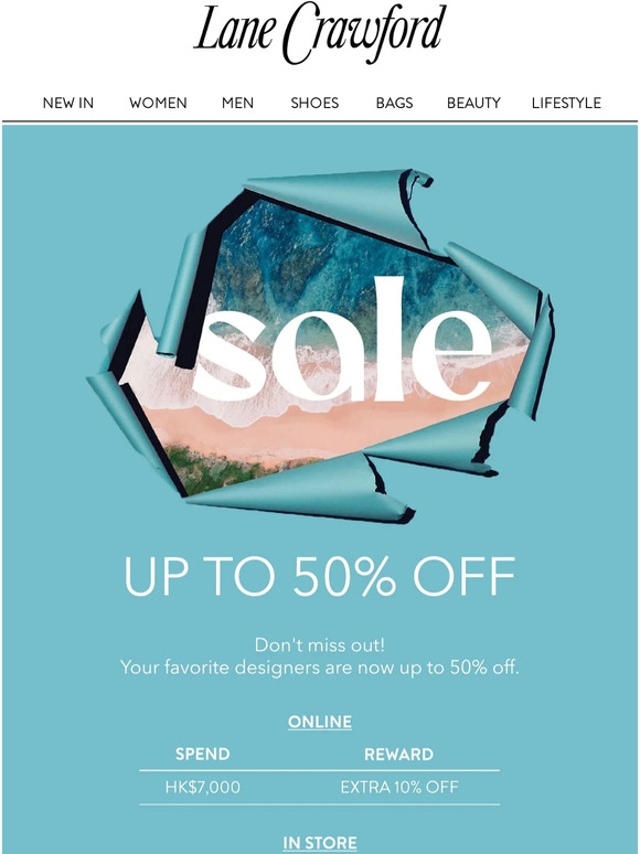 Up To 50% Off: Lane Crawford Sale Starts NOW