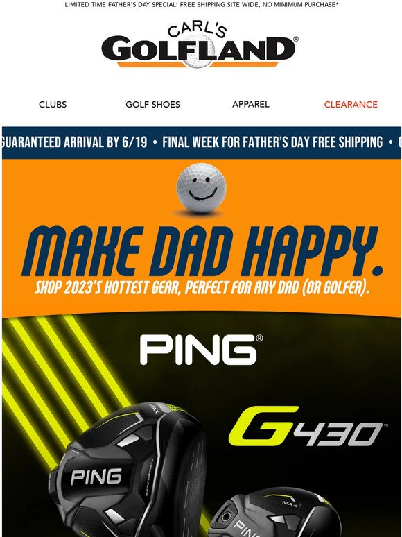 😁 We know what makes Dad smile: GOLF | Shop 2023's Greatest Gifts, for Dad.