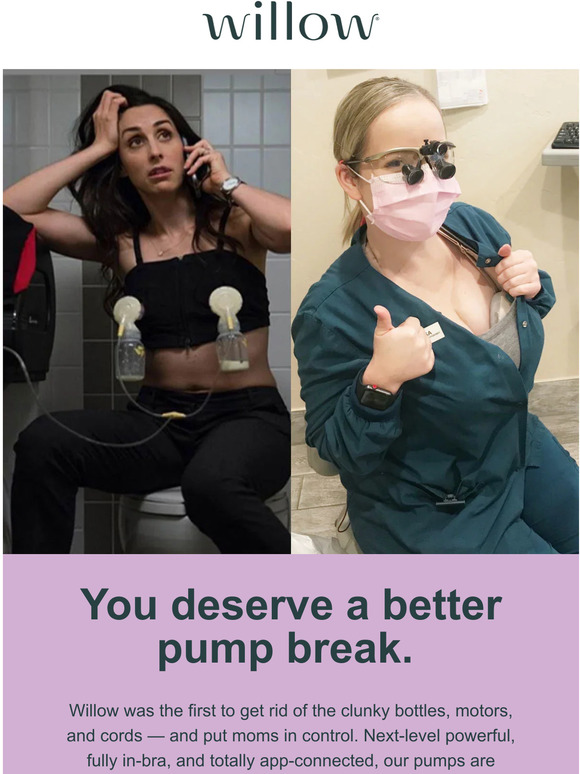 Willow Pump SPOILER ALERT Working Moms use Willow Milled