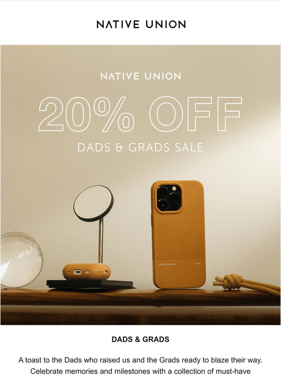 20% OFF: Dads & Grads Sale is Here!