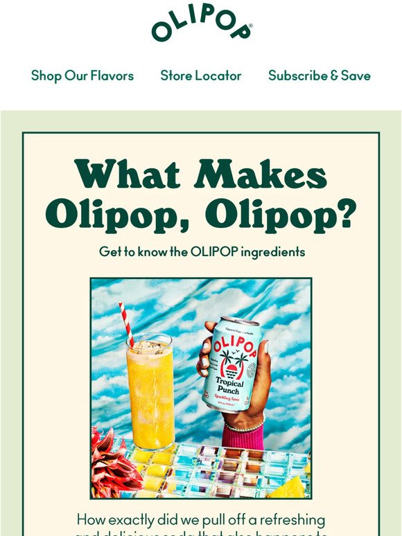 What makes OLIPOP? 🤔