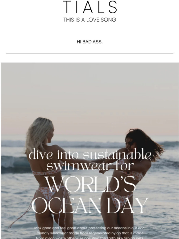Eco-Friendly Swimwear for World's Ocean Day 🌊