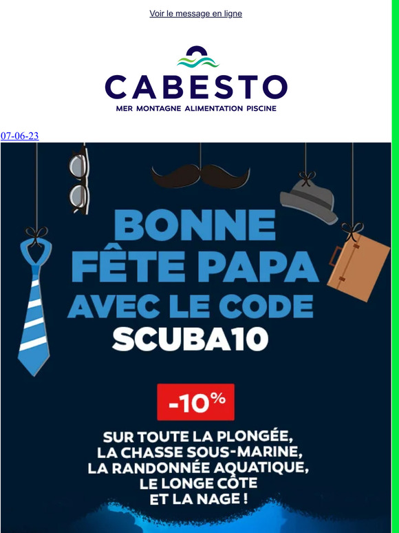 - 10 % sur toute la plongée avec le code SCUBA10