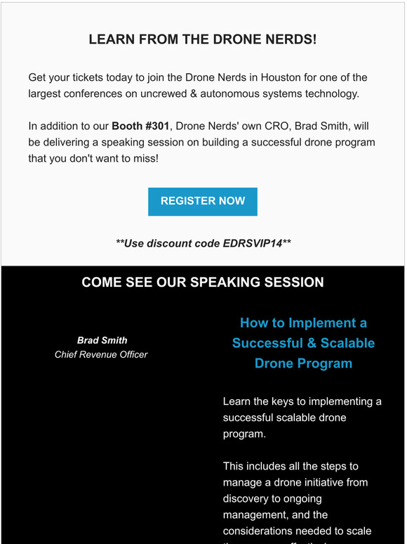 Drone Nerds Drone Nerds at Energy Drone & Robotics Summit 2023 — Check