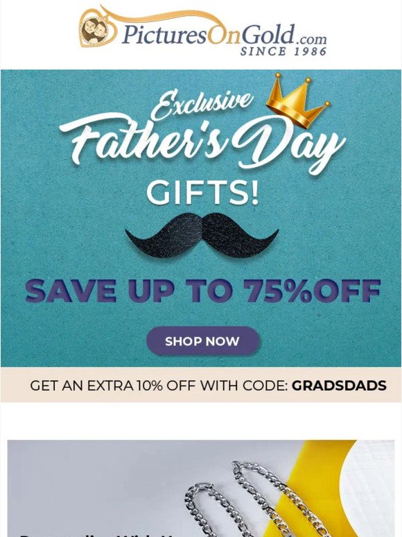 💪 Hey, Get Up To 75% Off Exclusive Father's Day Gifts!