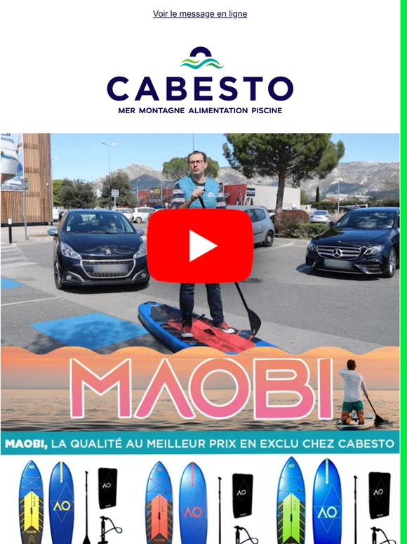 Comment (bien) choisir son stand-up paddle gonflable chez CABESTO.