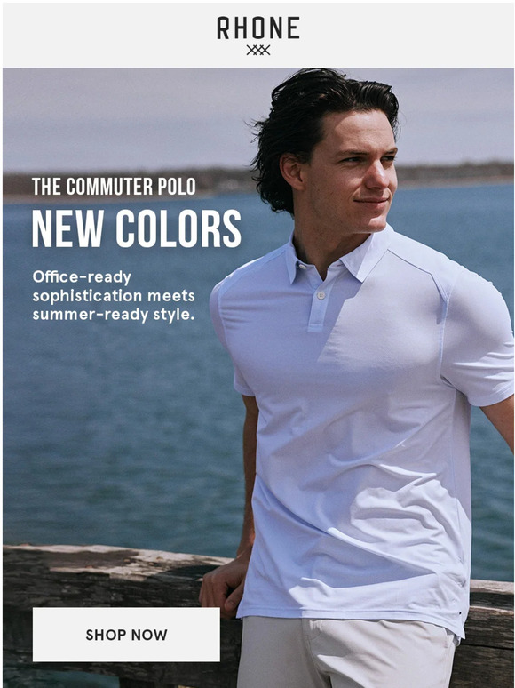 Rhone: New Colors in the Commuter Polo | Milled