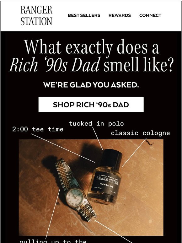What does Rich '90s Dad smell like?
