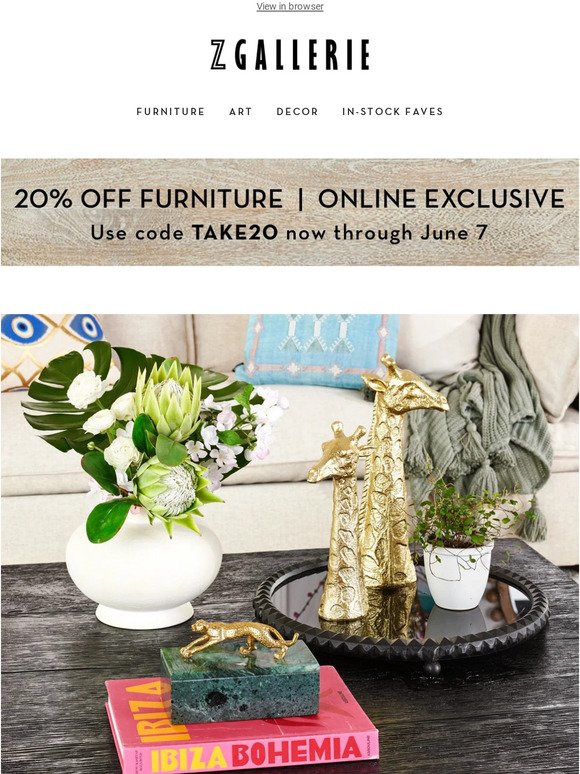 Style Made Easy | 20% Off Bestselling Decor​