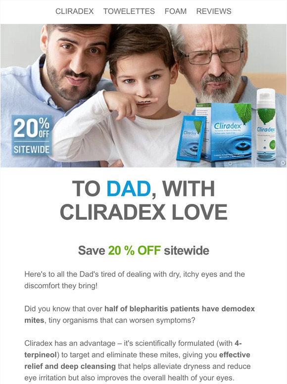 Celebrate Father's Day: Up to 20% Off!