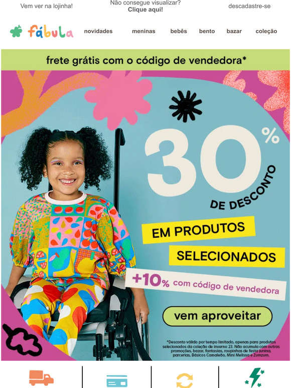 Oba! Selecionados com 30%+10% 🤩