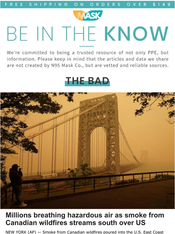 Dangerous wildfire smoke billows into northeast