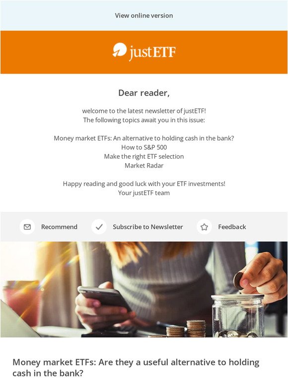 🔎 Money market ETFs: An alternative to holding cash in the bank?