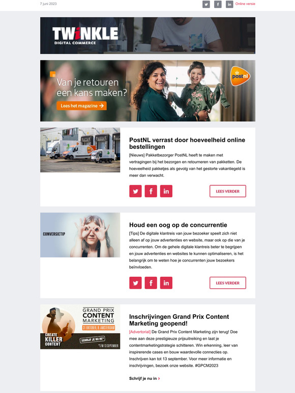 PostNL verrast door hoeveelheid online bestellingen