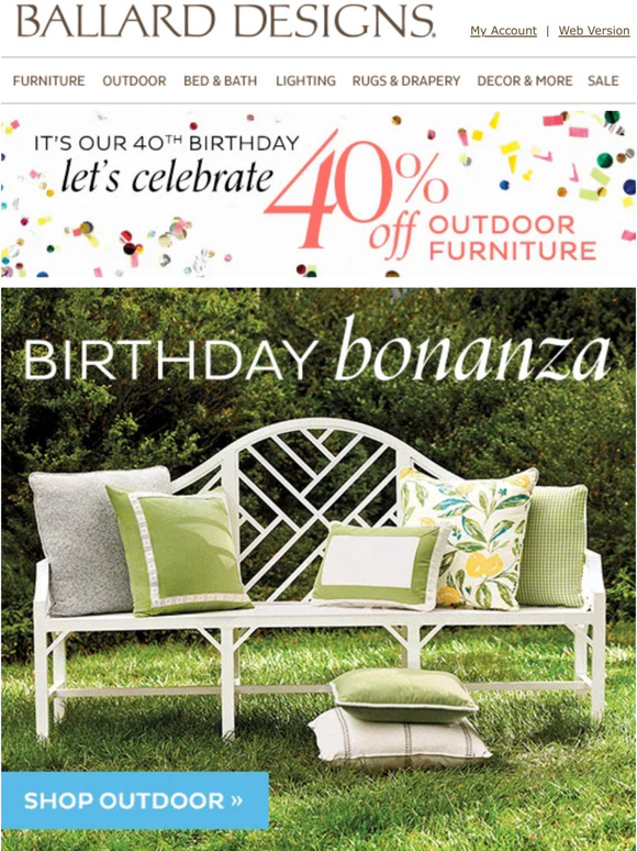 Surprise! 40% off for our 40th birthday 🎂