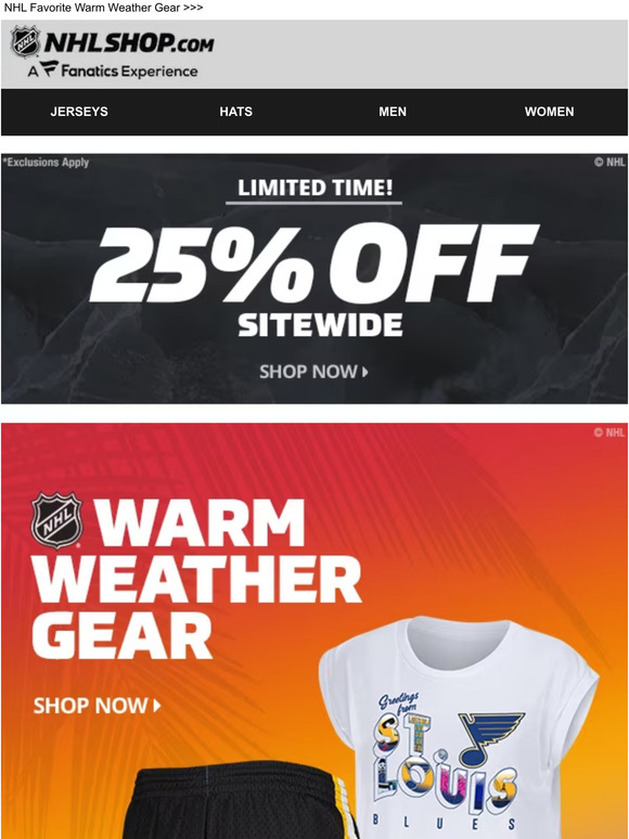 Fanatics Jerseys, Hats and Gear Are 25% Off in Sitewide Sale