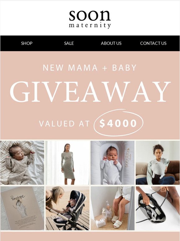 New Mama + Baby Giveaway valued at $4000