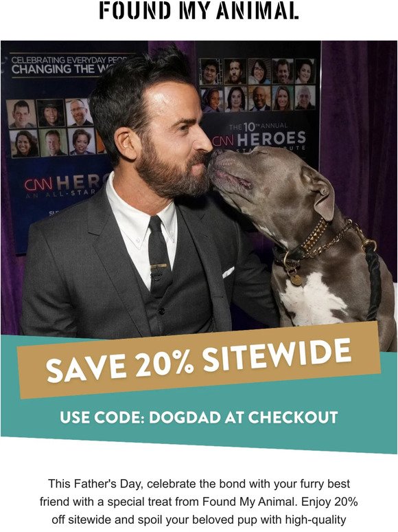 Calling All Dog Dads: Enjoy 20% off this Father's Day!