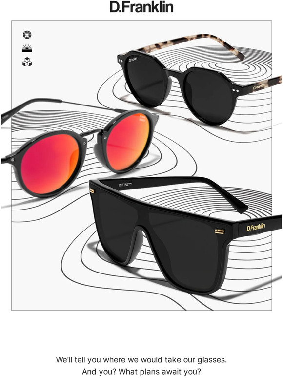2x1 D.Franklin Sunglasses - Infinity Matte Black / G15