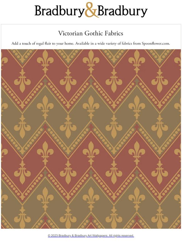 Victorian Gothic fabric collection