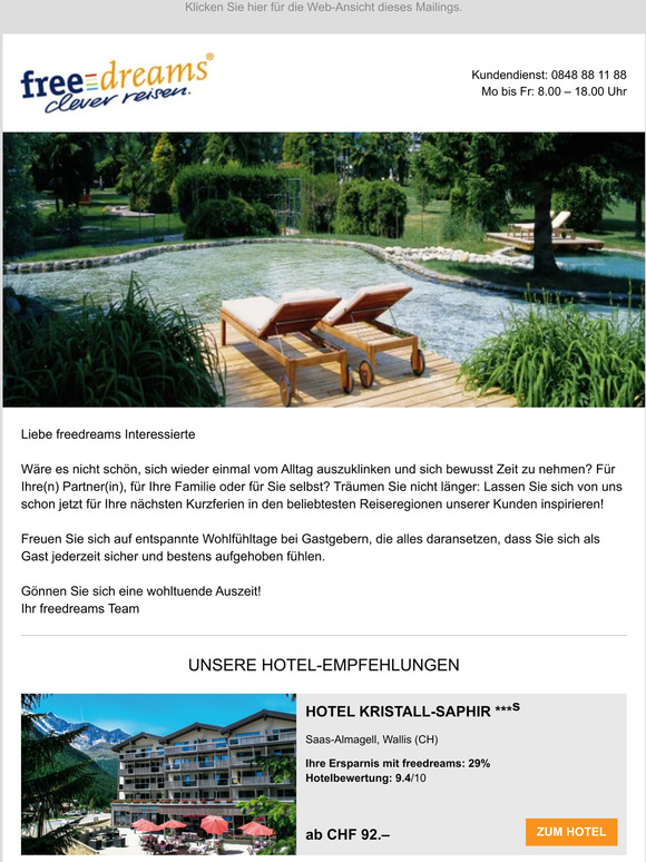 Jetzt entdecken: unsere Hotel-Empfehlungen für Sie