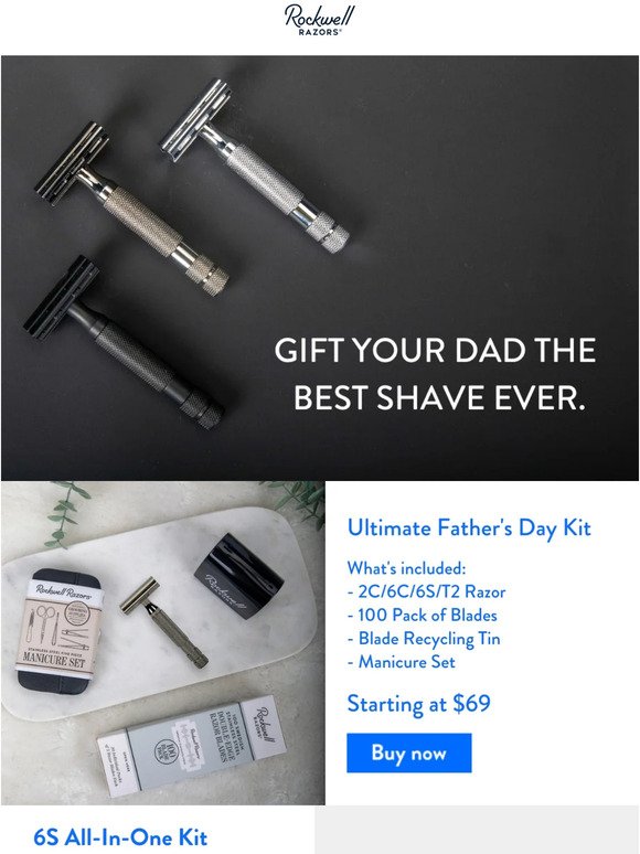 🎁 Gift your dad the Ultimate Shaving Experience!