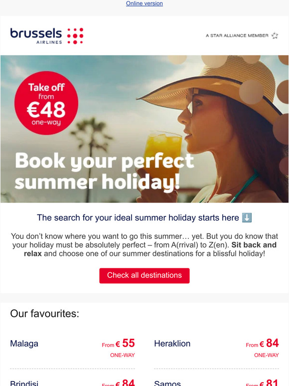 Your ideal summer holiday from €48? Let’s go!