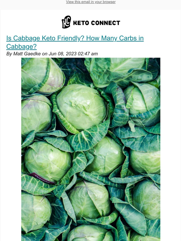 Ketoconnect Is Cabbage Keto Friendly? How Many Carbs in Cabbage? Milled