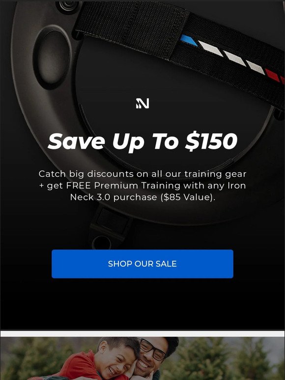 $150 Off Iron Neck 3.0 Pro + Get 20% Off Site-Wide