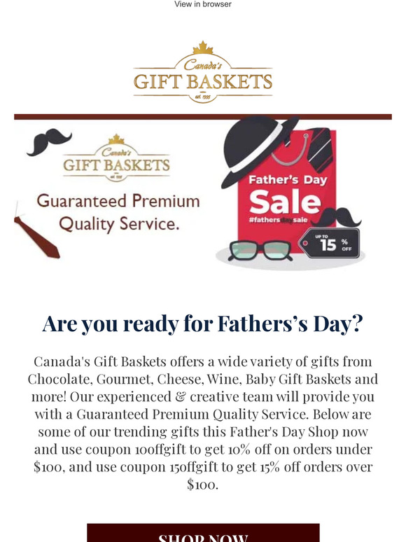 Are you ready for Father’s Day