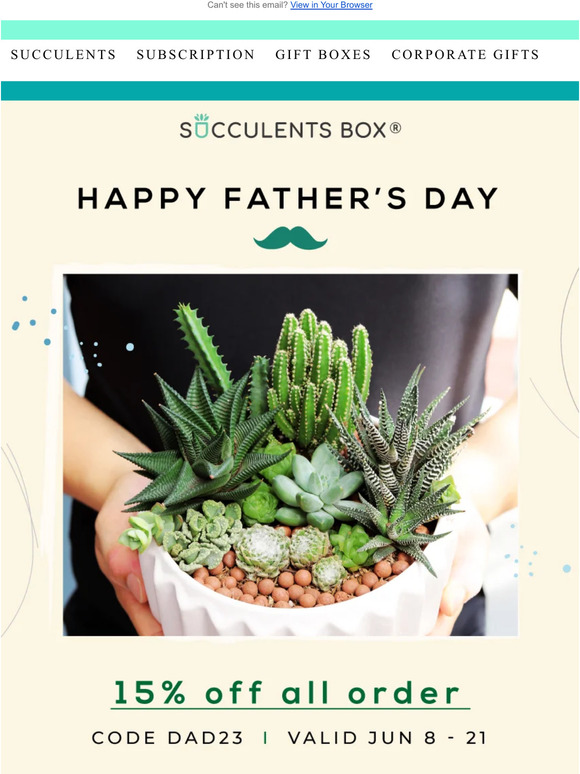 Surprise Dad! 15% Off Everything for Father's Day 🤗