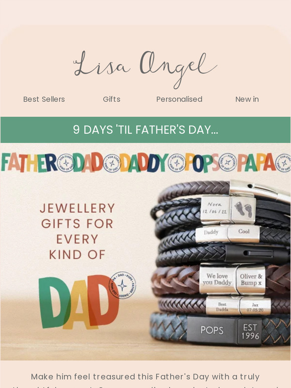 Get 20% off Dad’s personalised piece ✨