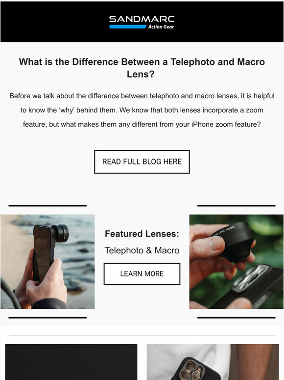 SANDMARC Telephoto vs Macro Lens Differences Explained Milled