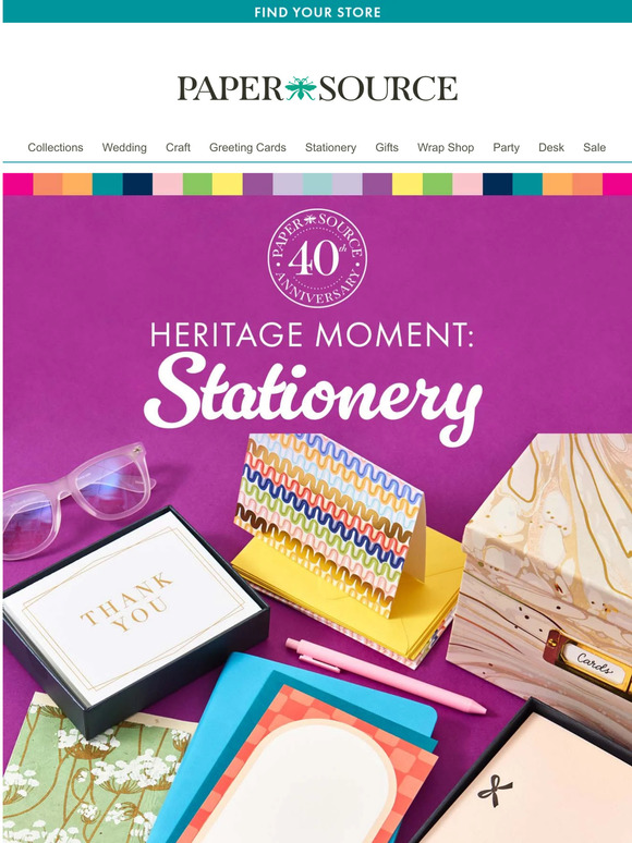 Paper Source Our Stationery Story Started 40 Years Ago 🤍 Milled